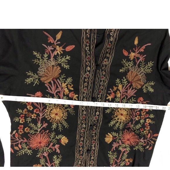 Embroidered folk jacket top - Picture 14 of 16